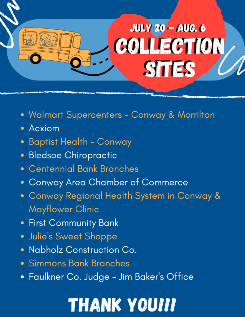 Stuff the Bus Collection Sites