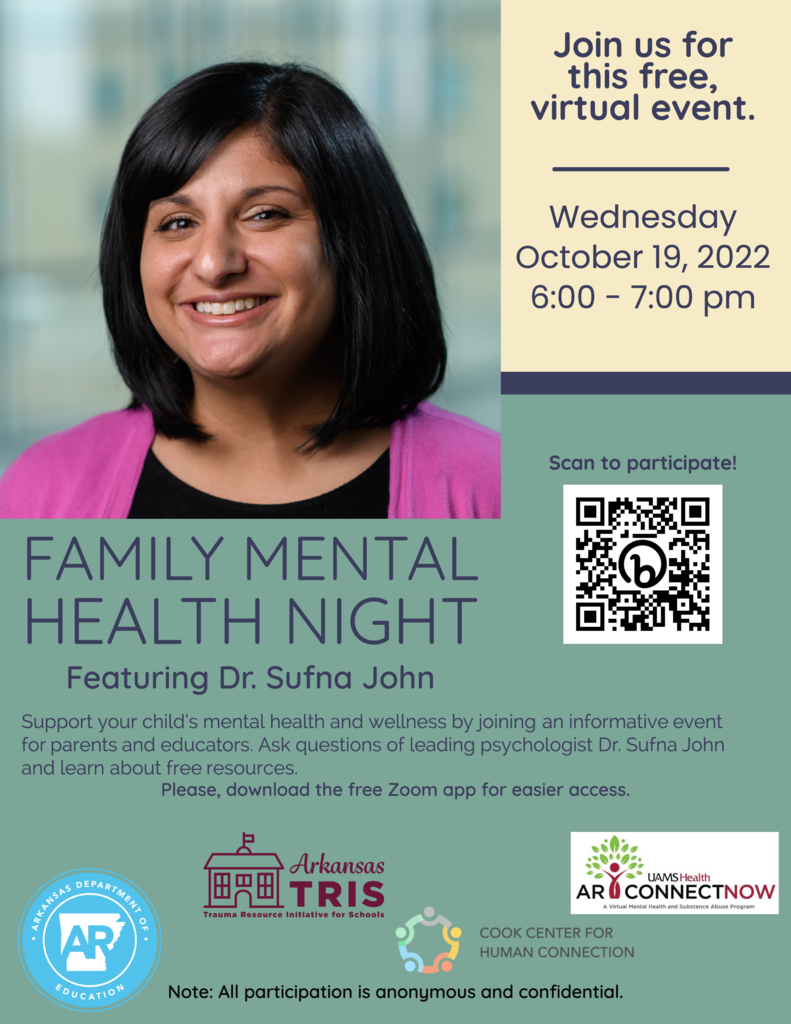 family mental health night flyer